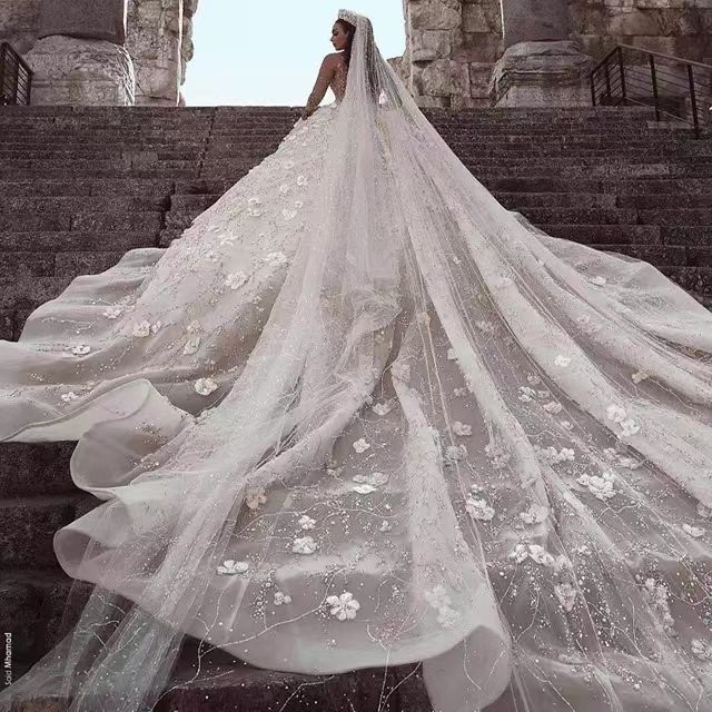 Wedding dress lace long sleeves